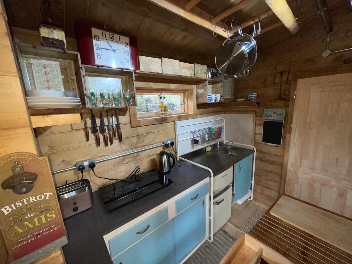 Retro Private Lodge With Hot Tub Nr Dartmoor Нютън Абът Екстериор снимка